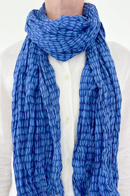 See Design - Cotton Scarf: Spots Red/Mustard