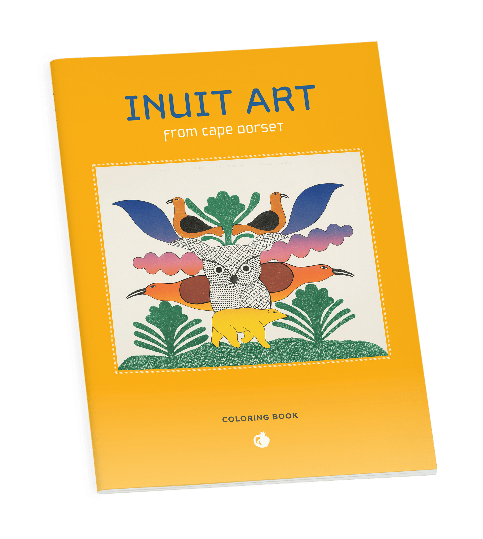 Pomegranate - Inuit Art from Kinngait Coloring Book - PMA Store at the Portland Museum of Art, Maine