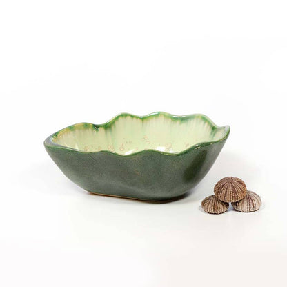 Alison Evans Ceramics - Small Oyster Bowl: Seafoam - PMA Store at the Portland Museum of Art, Maine