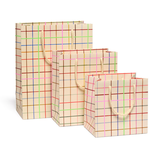 Color Grid gift bags: Medium - PMA Store at the Portland Museum of Art, Maine