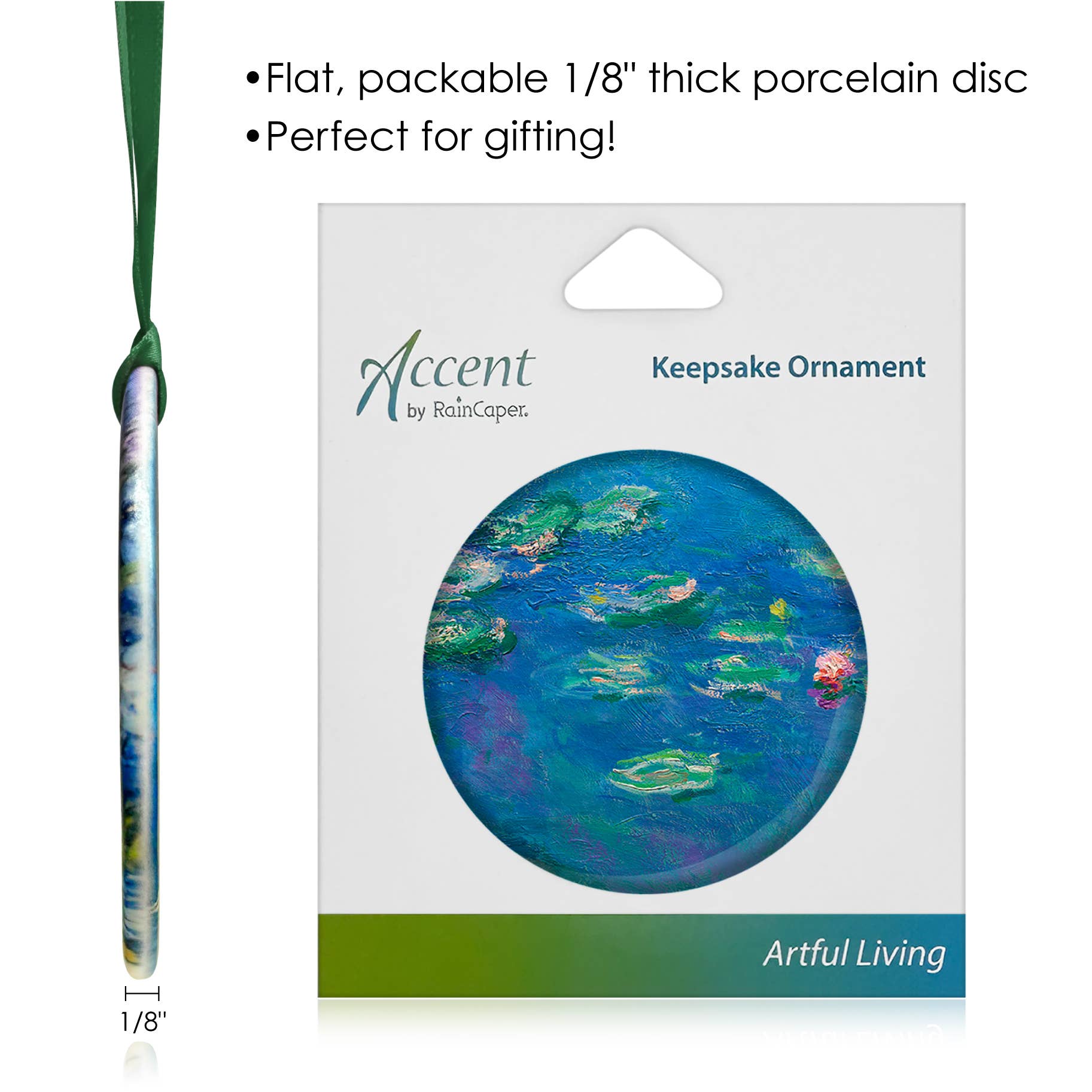 Monet "Water Lilies" Keepsake Ornament - PMA Store at the Portland Museum of Art, Maine