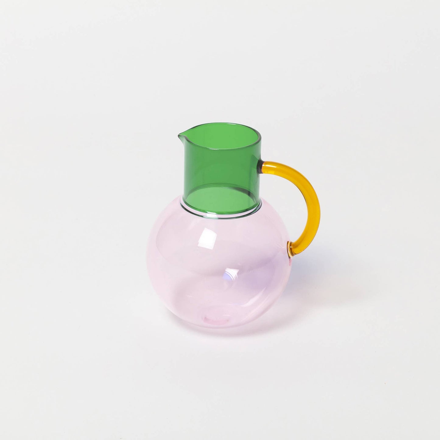 Block Design US - Pablo Glass Jug - Small: Pink Yellow Green
