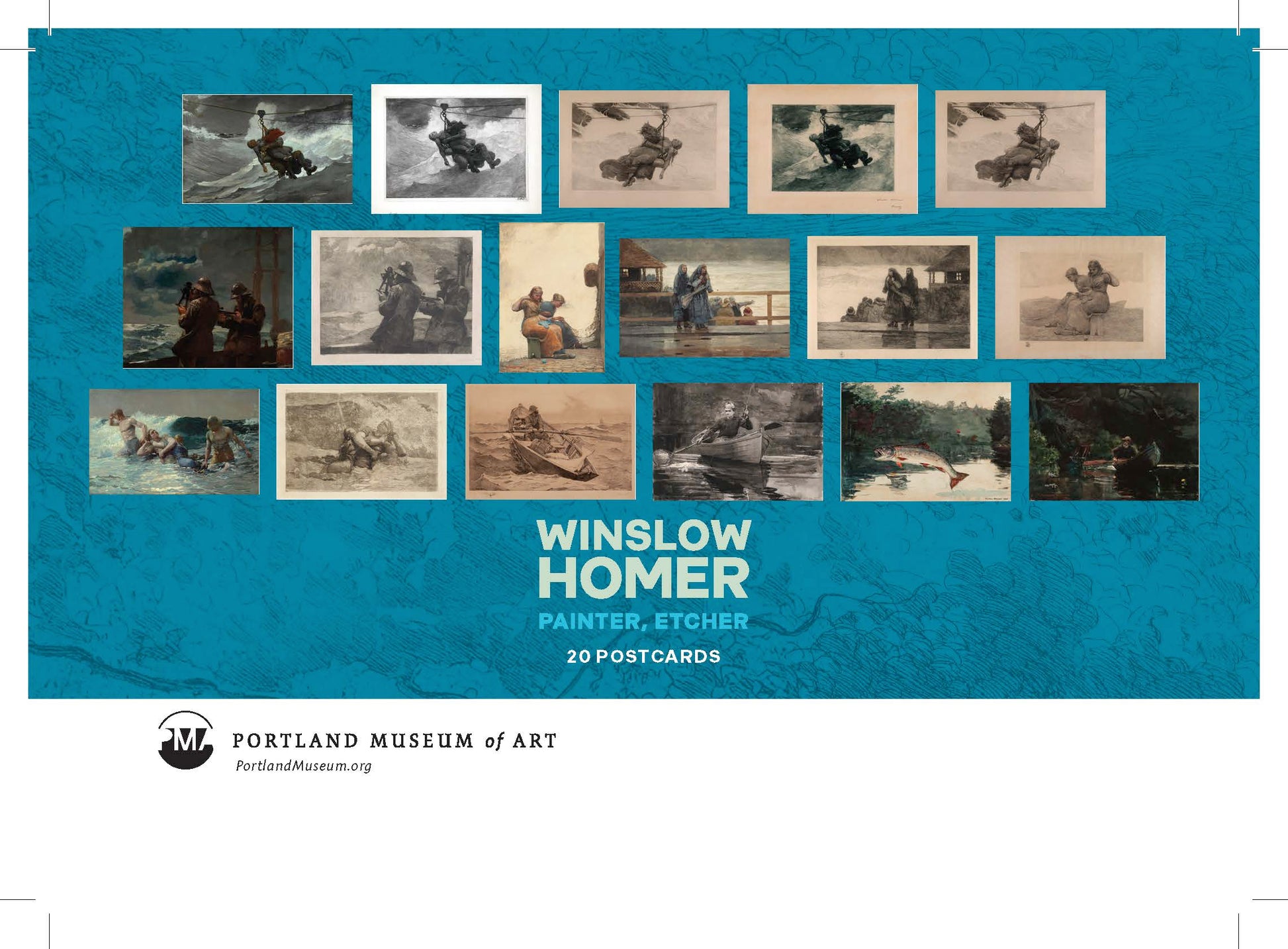 Winslow Homer Postcard Book of 20 Postcards - PMA Store at the Portland Museum of Art, Maine