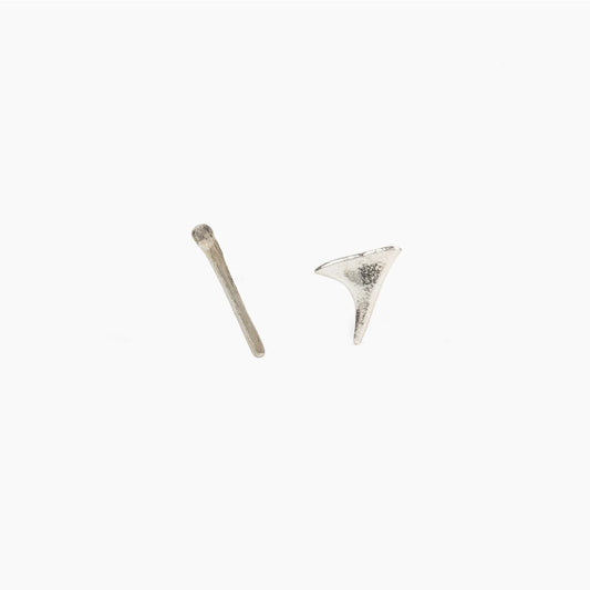 Blackberry Thorn + Bramble Mis-match Studs Earrings SS