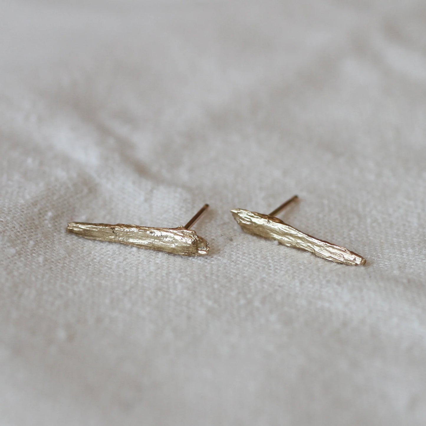 Phyllite Earrings 14kt Gold