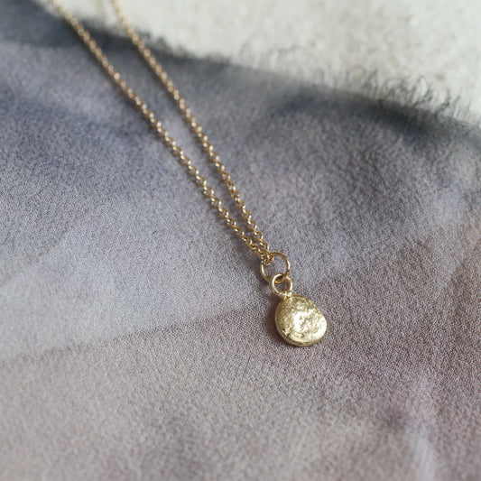 Skipping Stone Necklace 14k