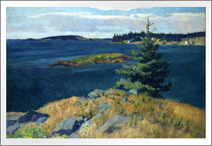 Georges Island, Penobscot Bay, Maine, 1928-1929 by N. C. Wyeth