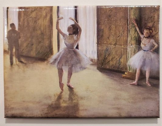 The Dancing Lesson by Edgar Degas Magnet - PMA Store at the Portland Museum of Art, Maine