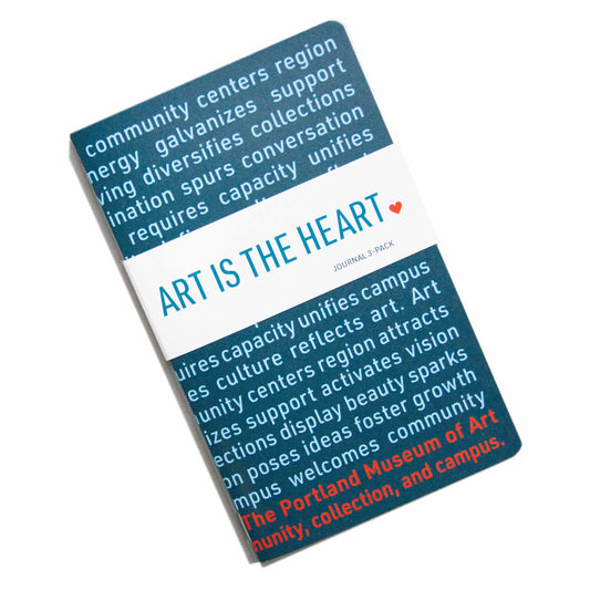 Art is the Heart Field Notebook Set (3 Journals) - PMA Store at the Portland Museum of Art, Maine